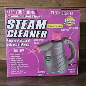 NEW SteamFusion Pink & Gray Steam Cleaner
